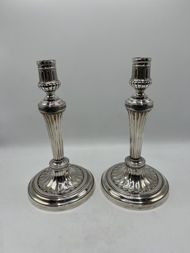 Rare paire bougeoirs - paire, en