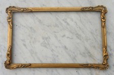 cadre art nouveau bois doré ancien