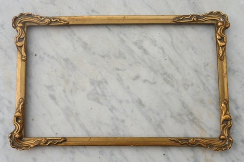 Cadre art nouveau bois doré - art,