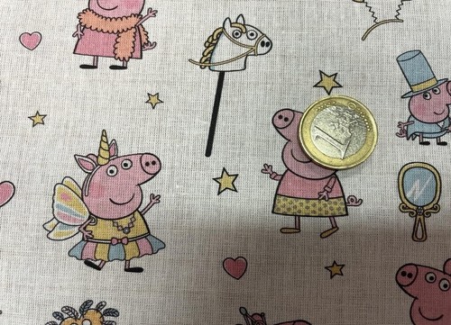 Tissu coton imprimé - , peppa