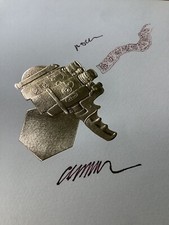 ARMAN Coupe avec DESSIN ORIGINAL SIGNÉ ecole nice No yves klein raysse cesar 