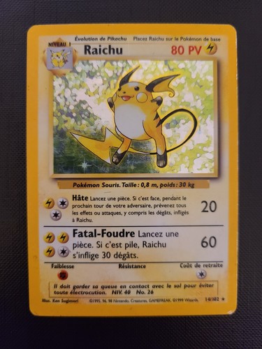 Carte pokemon raichu set - carte, ed.