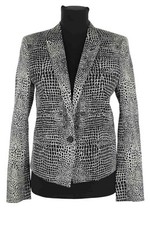 Blazer en coton noir The