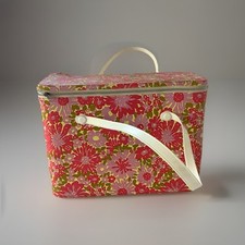 Glacière Vintage Fleurs Rose