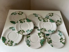 Ensemble de sous tasses à café Villeroy & Boch décor Scarlett vert