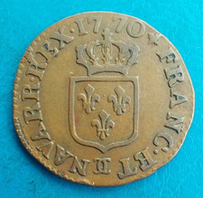 Louis XV , liard 1770 CC Besançon , très sympa