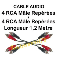1 Câble Audio  4 RCA Mâle