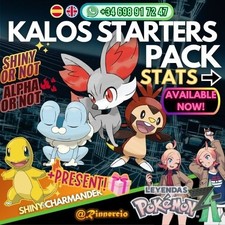 Kalos Starters Shiny Alpha
