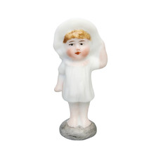 Ancienne Fève Bébé Personnage Biscuit 49mm Figurine Miniature de Poupée