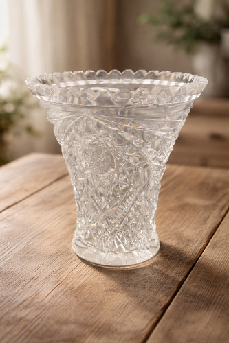 Vase cristal ciselé - cristal, design