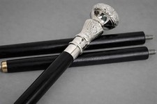 Canne de marche gravée -