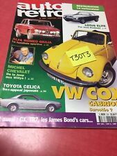 AUTO RETRO 206 1998 Lotus Elite Toyota Celica VW Cox cabrio Alfa Roméo Giulia 