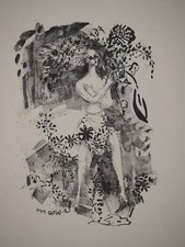 Jacqueline MARVAL : Cendrillon, Lithographie originale signée