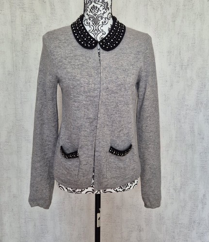 Gilet cardigan col claudine - cardigan,