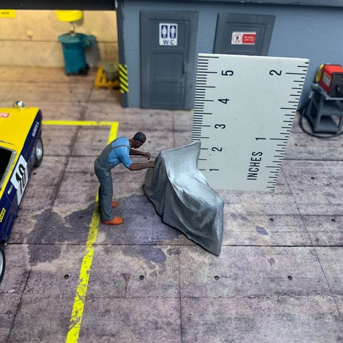 Diorama garage échelle - de,