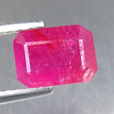 1,20 CT 7X6 MM NATUREL CHAUFFÉ MAGNIFIQUE RUBIS ROUGE PIERRE PRÉCIEUSE EN VRAC
