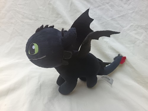 Peluche dragon noir krokmou - peluche,