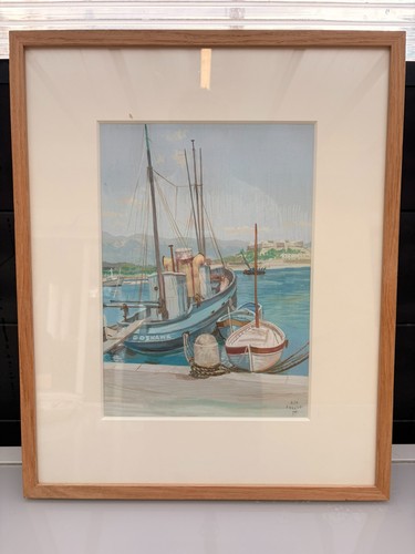 Tableau aquarelle marine - tableau,