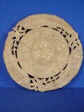 Ancien Plateau table sculpté indien / Poissons