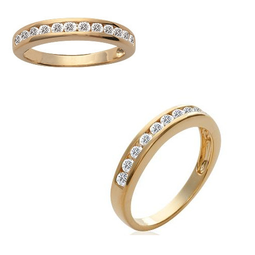 Bague alliance cristaux - alliance,