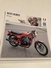 Moto Morini 500 Sport 1979 carte moto de collection Atlas Italie