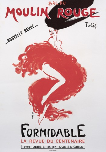 Bal moulin rouge formidable - rouge,