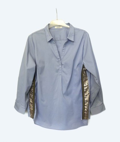 Blouse devernois bleue et - blouse,