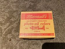 Vintage Marshall’s Transparent Permanent Photo Oil Color - Introductory Set 