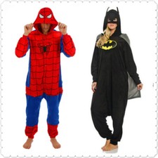Superhéros Spider Homme Batman Onesiee Kigurumi Costume Déguisement Sweat Pyjama