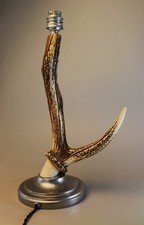 Ancien Pied de lampe en bois