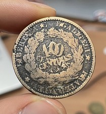 Très rare double frappe Rarement vu sur 10 centimes Cérès 1894