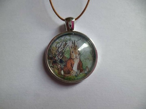 Collier argent cabochon - collier,