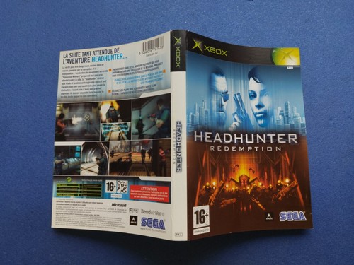 Xbox jaquette cover headhunter - xbox,