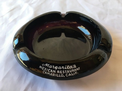 Vintage PURPLE GLASS ASHTRAY