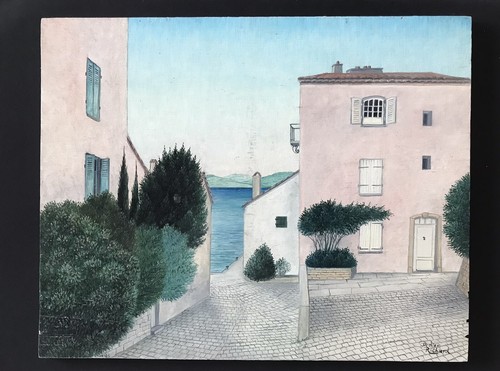 Antique original oil painting - oil,