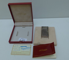 DUPONT - Briquet plaqué argent - Certificat