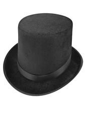 Chapeau Haut Noir Velours