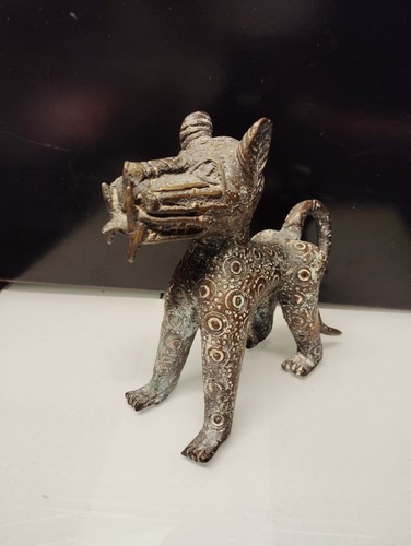 Antique léopard bronze art - antique,