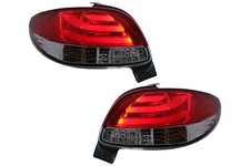 Feux arrière LED pour Peugeot 206 Berline 3 / 5 Portes 1998-2004 Rouge Blanc