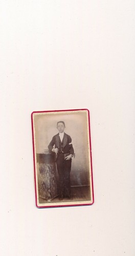 Cdv anonyme communiant - cdv, debout