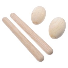 4pcs Kids Wooden Musical Percussion Instrument Set Rythm Sticks et