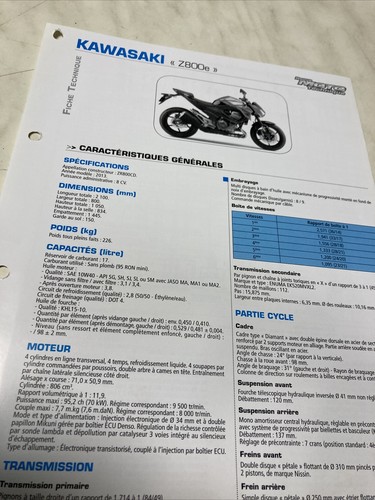 Kawasaki z800e z800 - e, 2013