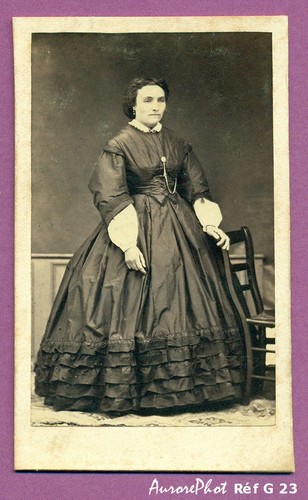 Cdv femme pied second - femme, en