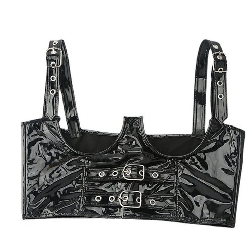 Femme cuir large corset - large,
