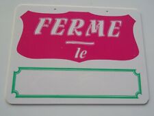 étiquette boucherie FERME LE