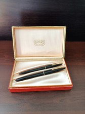 Coffret , stylo plume et stylo bille , Bayard Souverain , 1958 . plume en or 18K
