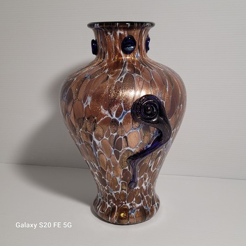 Vase murano verre doublé - vase,