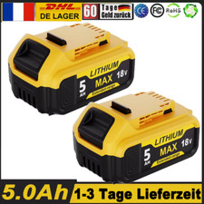 2x Pour batterie DeWalt 18V 5.0Ah XR Li-Ion DCB182 DCB205-2 DCB200-2 DCB184
