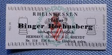 Ancien Petit Étiquette Boutique Poupée 1940er Binger Rochusberg