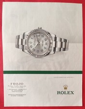 Publicité de presse: Montre ROLEX Oyster Perpétual Datejust II